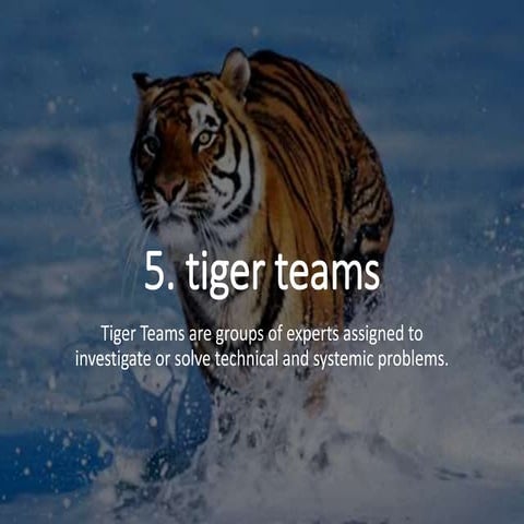 Problem management foundation - Tiger teams