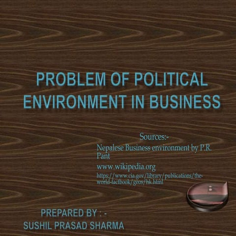 Problem of Politics in Business || Political Influence in Business