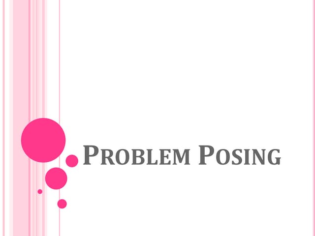 Problem posing