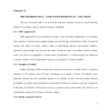 activity based teaching