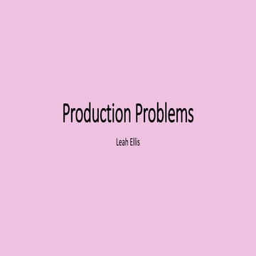 Problems