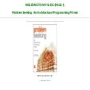 [Ebook] Reading Problem Seeking: An Architectural Programming Primer ...