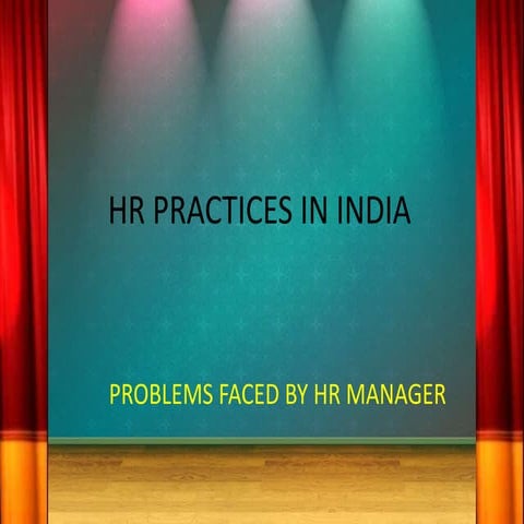 Problems faced by hr managers in india