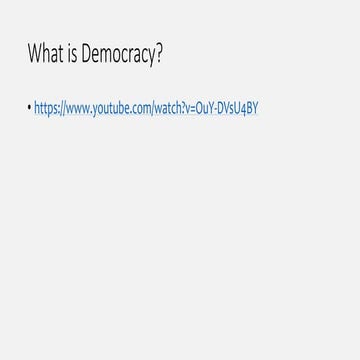 Problems of Democracy Chapter 1