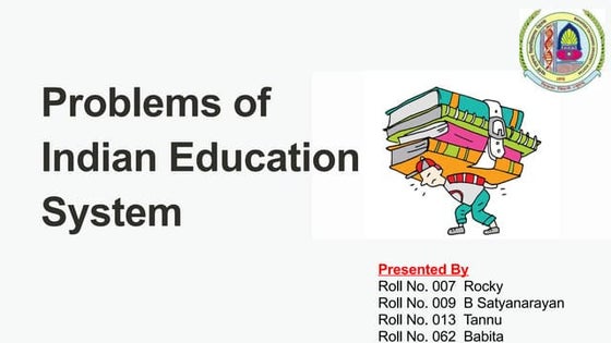 WHAT IS WRONG WITH THE EDUCATION SYSTEM IN INDIA visual data 2