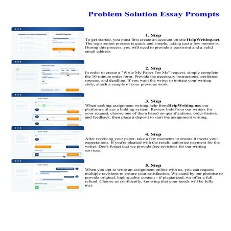 Problem Solution Essay Prompts