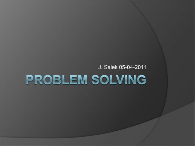 Problem Solving