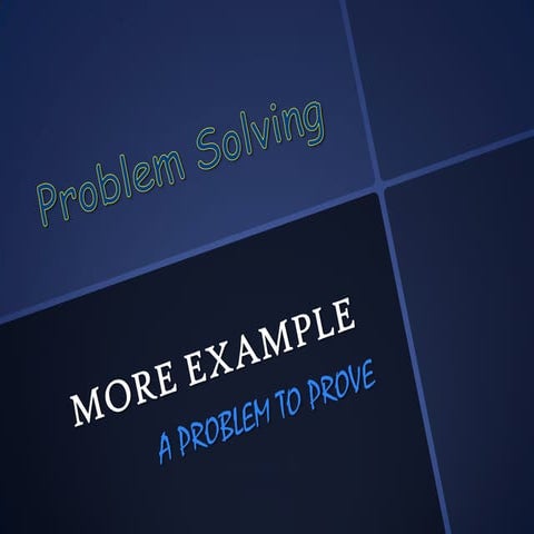 Problem solving