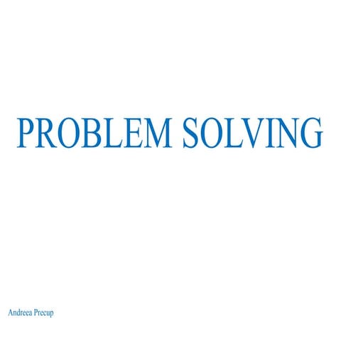 Problem solving