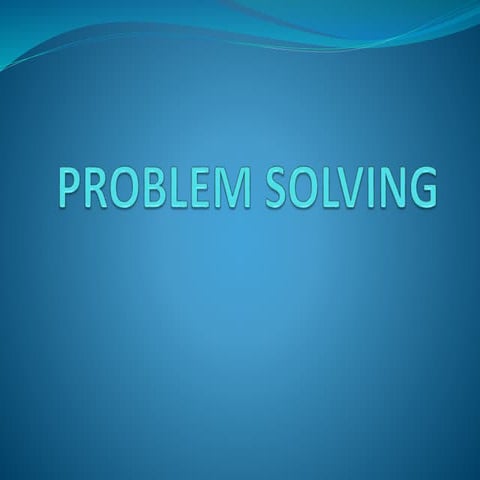Problem solving | PPT