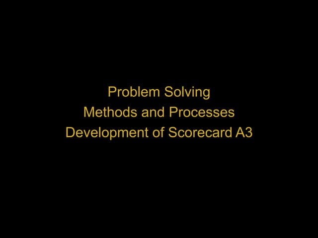 Problem solving | PPTX
