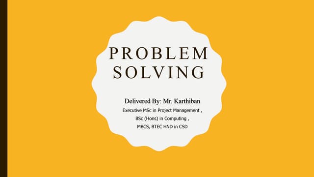 Problem solving