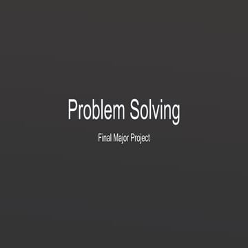 Problem solving
