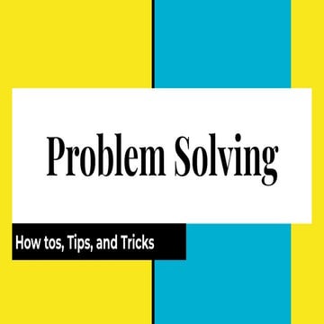 Problem Solving