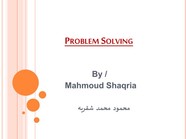 Problem solving
