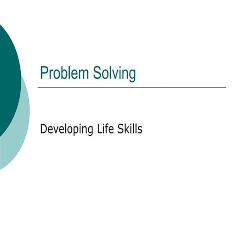 Ppt on problem solving | PPT
