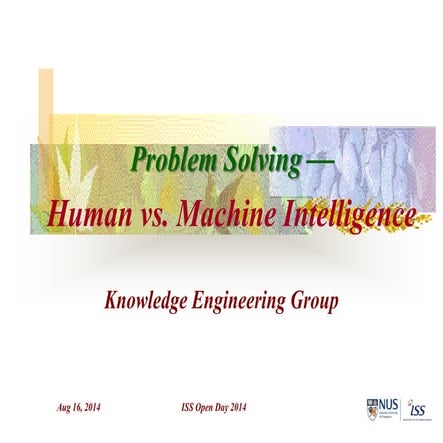 Problem Solving - Human vs. Machine Intelligence