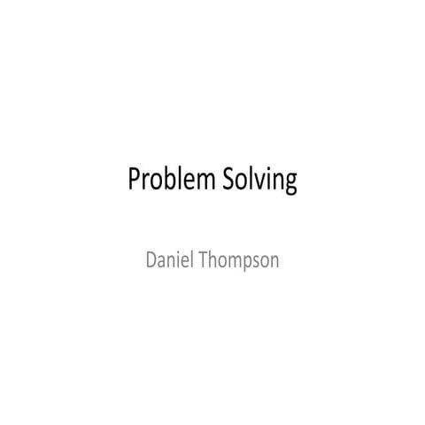 Problem Solving FMP