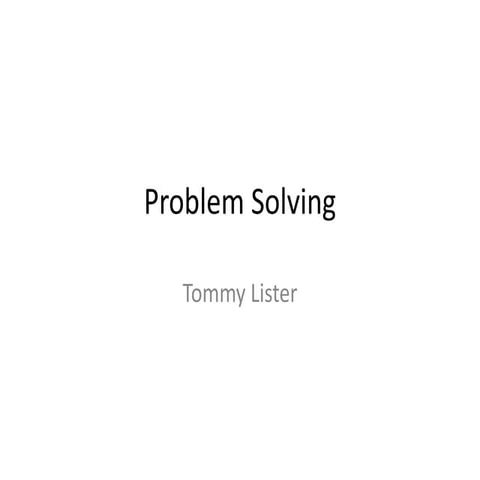 Problem solving fmp