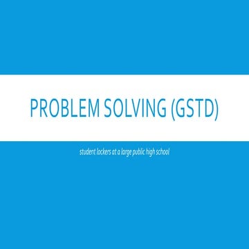 Problem solving (gstd)