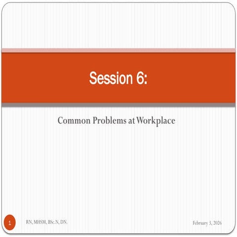 Problem solving in work place | PPTX
