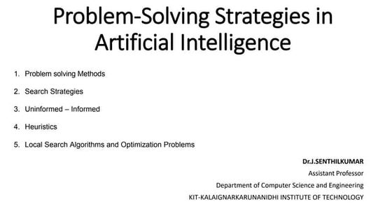 Lecture 3 general problem solver | PPTX | Computing | Technology ...