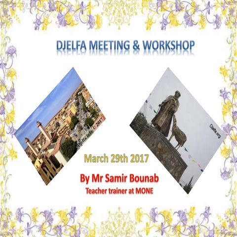Problem  solving  in teaching english djelfa  march 29 meeting 2017