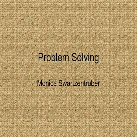 Problem solving ppt | PPT