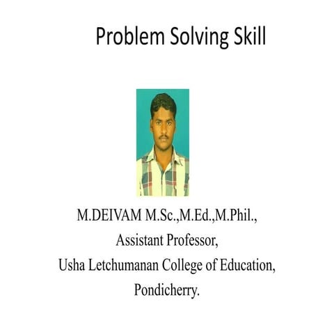Problem solving skill