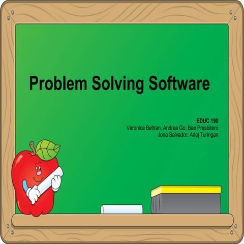 Problem solving softwares | ODP