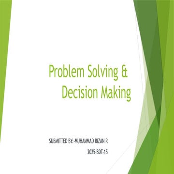Comprehensive Guide to Problem Solving and Decision Making Techniques ...