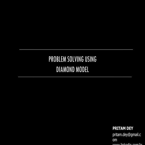 Problem Solving Using Diamond Model