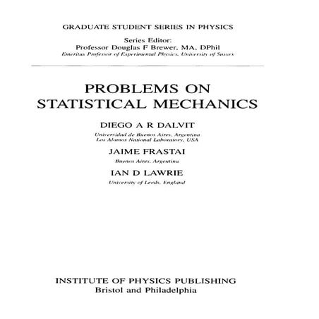 Problems on stat phys | PDF
