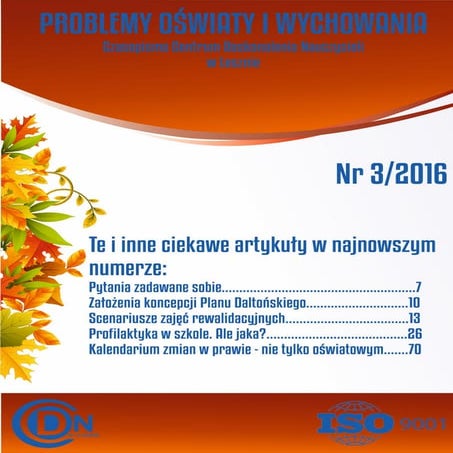 Problemy Oświaty i Wychowania