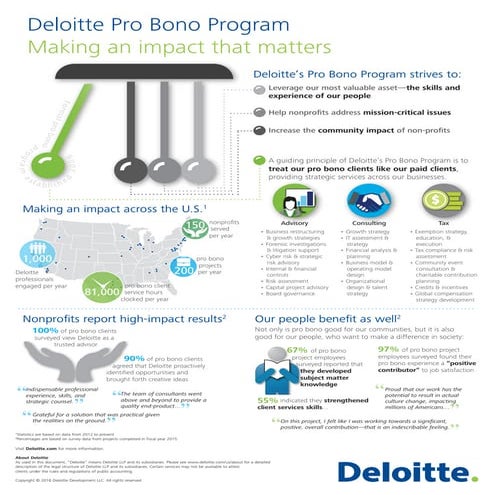 Deloitte’s Pro Bono Program makes an impact that matters