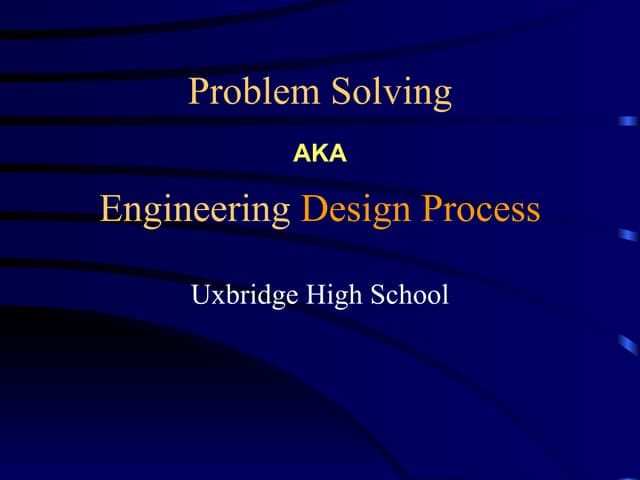 Probsolv2007   engineering design processes pp ws