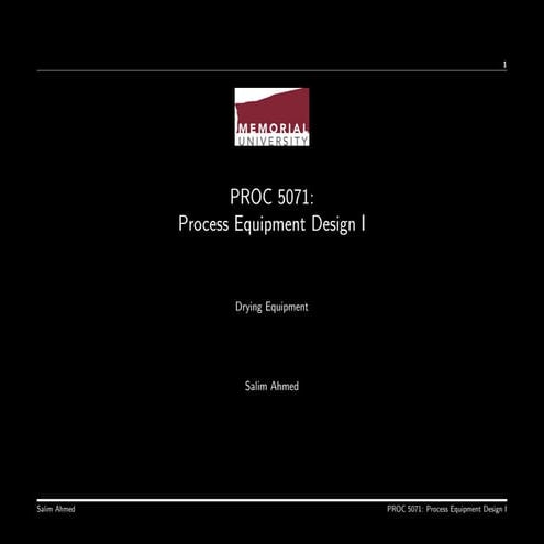 Process Equipment Design-Drying Design concept | PDF