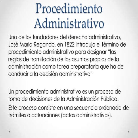 Procedimiento administrativo