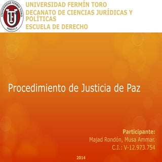Procedimiento de justicia de paz