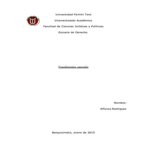 Procedimiento especial contra el presidente, parte agraviada y daños y perjui...