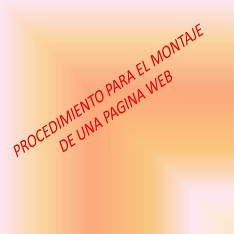 Procedimiento  la wed