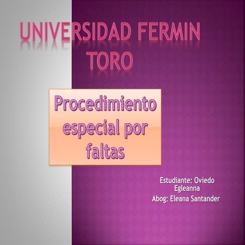 Procedimiento por faltas Egleanna Oviedo 