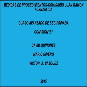 Procedimientos seg.privada