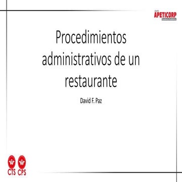 Procedimientos administrativos