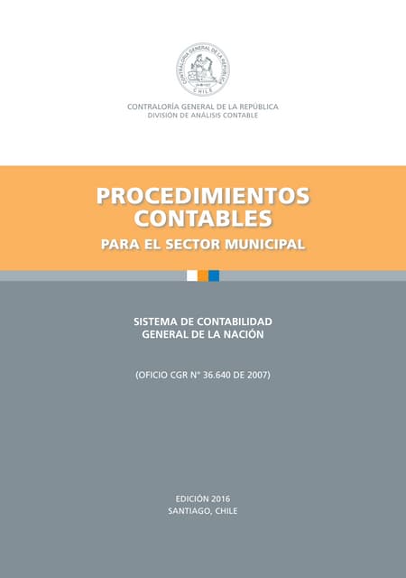 procedimientos contables municipalidades edición