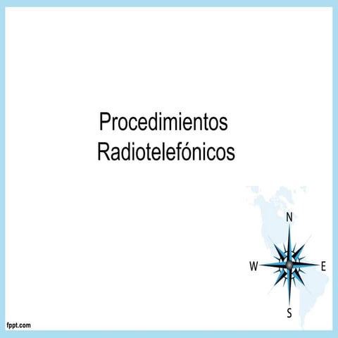 Procedimientos radiotelefonicos