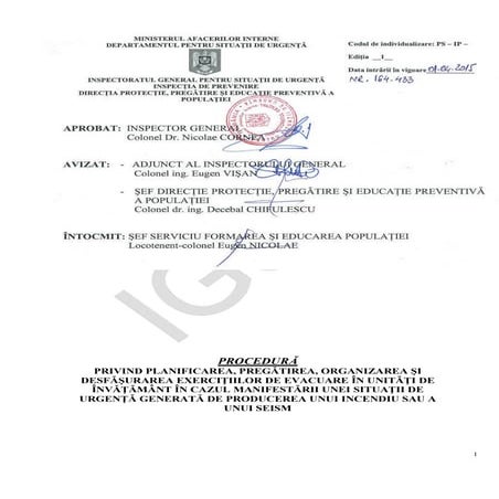 Procedura -evacuare-unitati-invatamant-2015