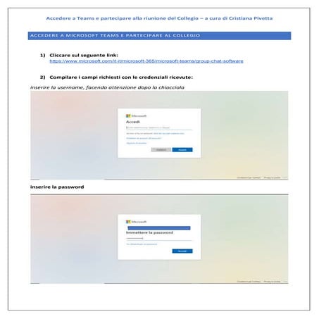 Accedere a Teams e partecipare al Collegio