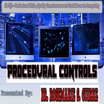 Procedural Controls