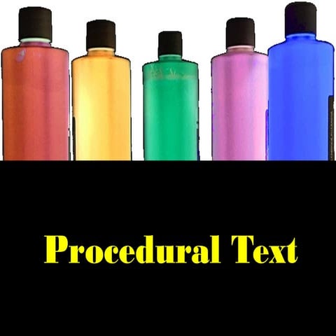 Features of a Procedural Text